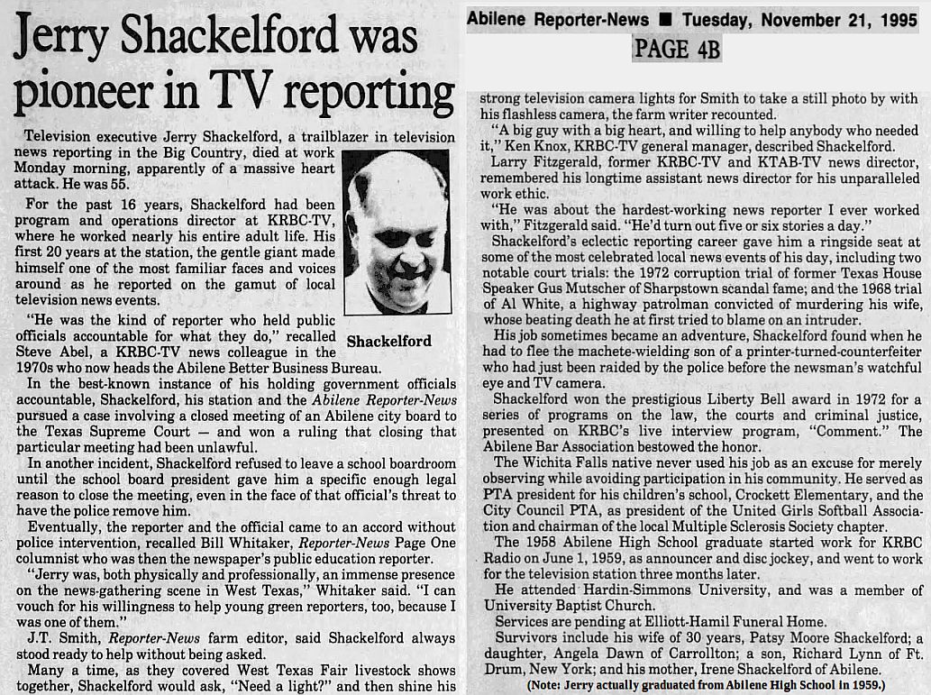 JERRY LYNN SHACKELFORD Bio